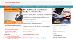 Desktop Screenshot of ozelguvenliksinavi.com
